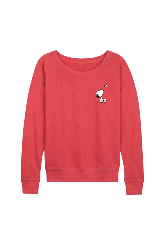 - Snoopy Heart - Women's French Terry Long Sleeve Pullover