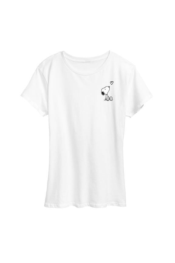 - Snoopy Heart - Women's Short Sleeve Graphic T-Shirt