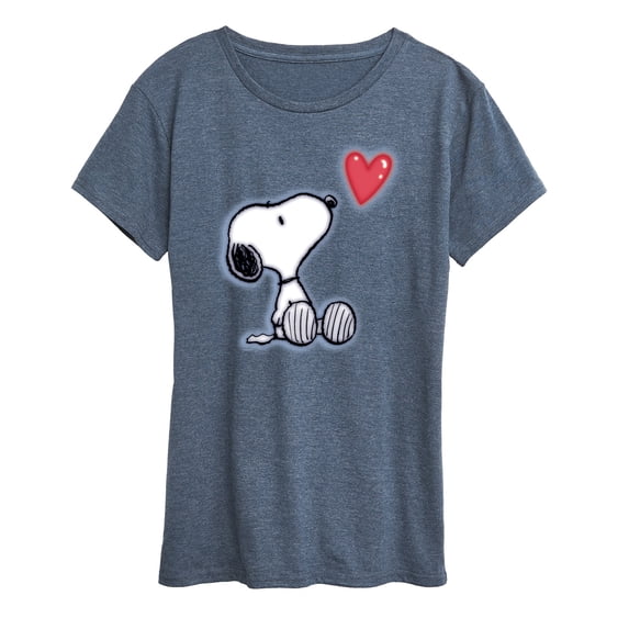 Peanuts - Snoopy Heart - Women's Short Sleeve Graphic T-Shirt