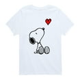 thumbnail image 1 of Peanuts - Snoopy Heart - Youth Boys Short Sleeve Graphic T-Shirt, 1 of 5