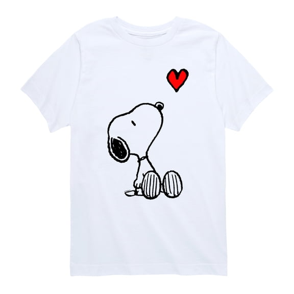 Peanuts - Snoopy Heart - Youth Boys Short Sleeve Graphic T-Shirt