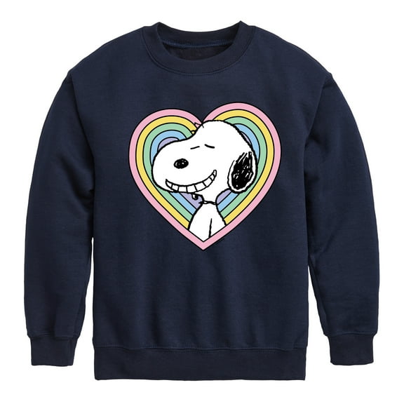 Peanuts - Snoopy Heart - Youth Crewneck Sweatshirt