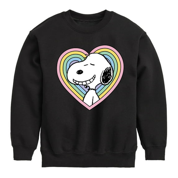 Peanuts - Snoopy Heart - Youth Crewneck Sweatshirt