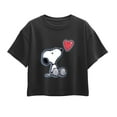 thumbnail image 1 of Peanuts - Snoopy Heart - Youth Girl Short Sleeve Boxy Tee, 1 of 5