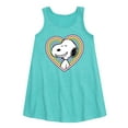 thumbnail image 1 of Peanuts - Snoopy Heart - Youth Girls A-line Dress, 1 of 5