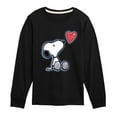 thumbnail image 1 of Peanuts - Snoopy Heart - Youth Long Sleeve Graphic T-Shirt, 1 of 5