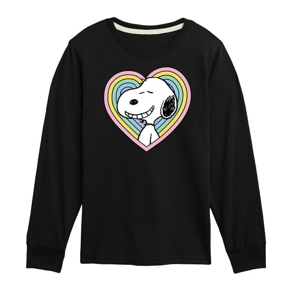 Peanuts - Snoopy Heart - Youth Long Sleeve Tee