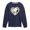 thumbnail image 1 of Peanuts - Snoopy Heart - Youth Long Sleeve Tee, 1 of 6