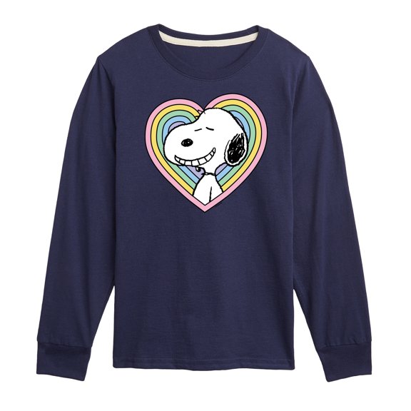 Peanuts - Snoopy Heart - Youth Long Sleeve Tee