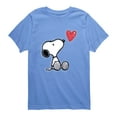 thumbnail image 1 of Peanuts - Snoopy Heart - Youth Short Sleeve Graphic T-Shirt, 1 of 4