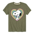 thumbnail image 1 of Peanuts - Snoopy Heart - Youth Short Sleeve Tee, 1 of 6