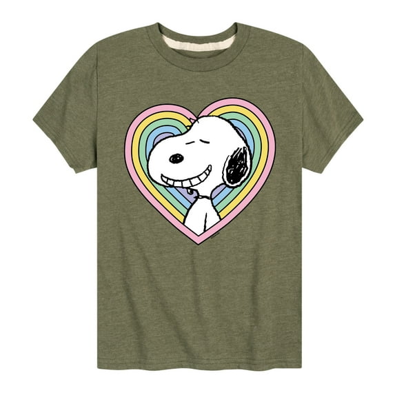 Peanuts - Snoopy Heart - Youth Short Sleeve Tee