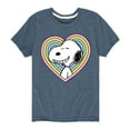 thumbnail image 1 of Peanuts - Snoopy Heart - Youth Short Sleeve Tee, 1 of 6