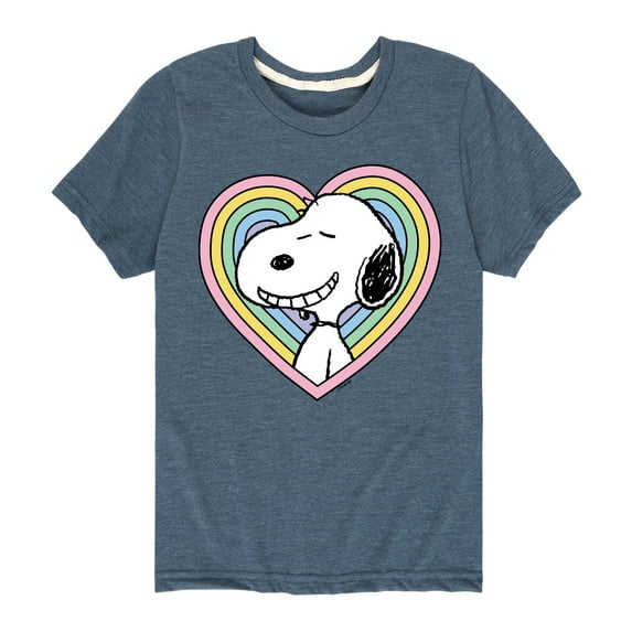 Peanuts - Snoopy Heart - Youth Short Sleeve Tee