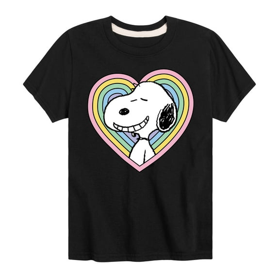 Peanuts - Snoopy Heart - Youth Short Sleeve Tee
