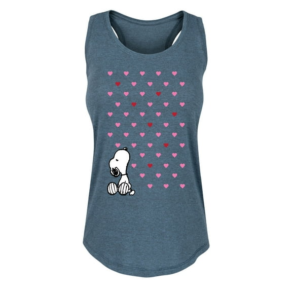 Peanuts - Snoopy Hearts - Women's Racerback Tank Top