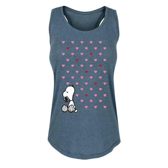 Peanuts - Snoopy Hearts - Women's Racerback Tank Top