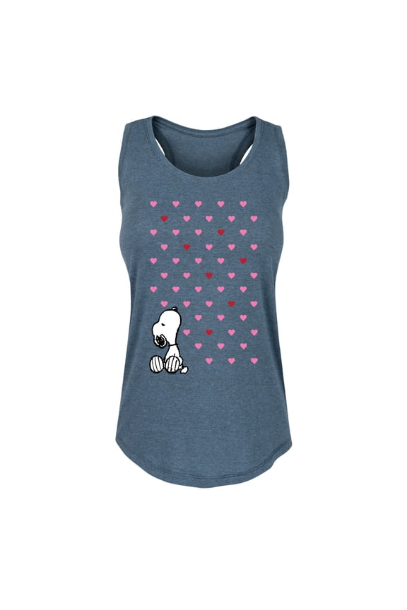 - Snoopy Hearts - Women's Racerback Tank Top