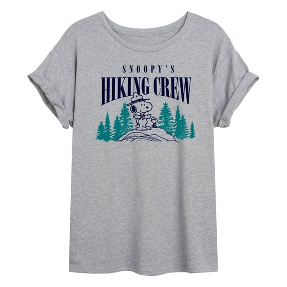 Peanuts - Snoopy Hiking Crew - Women's Oversized T-Shirt