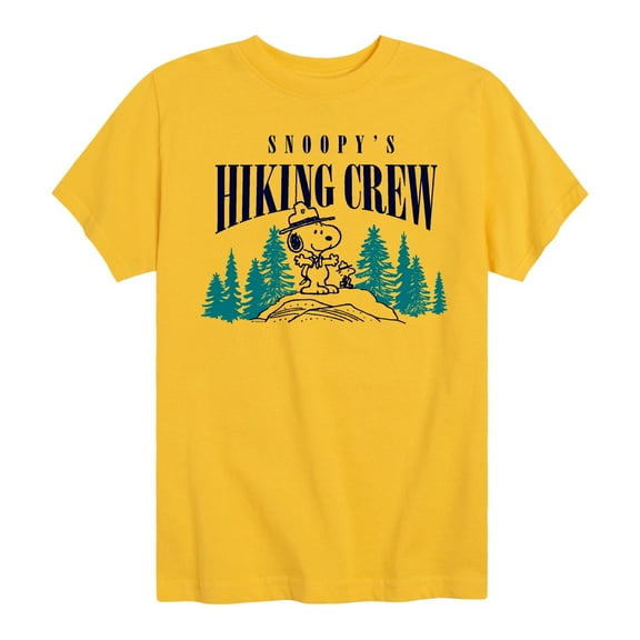 Peanuts - Snoopy Hiking Crew - Toddler & Youth Short Sleeve Graphic T-Shirt