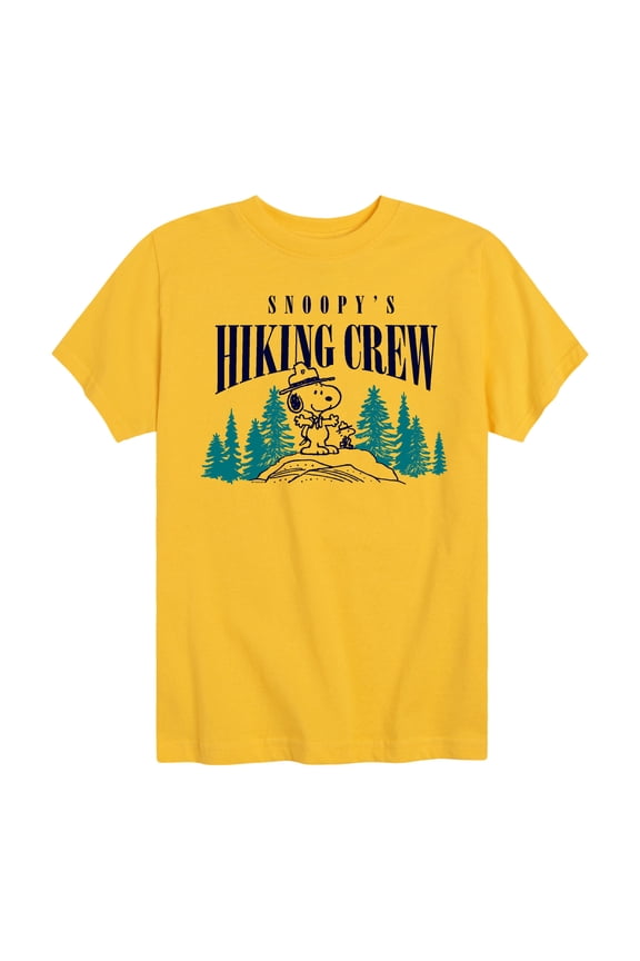 - Snoopy Hiking Crew - Toddler & Youth Short Sleeve Graphic T-Shirt