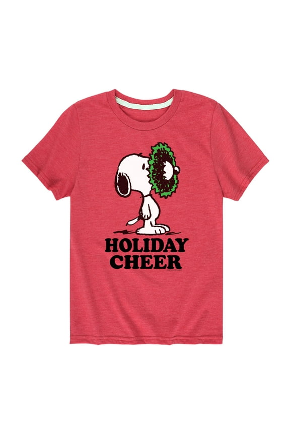 - Snoopy Holiday Cheer - Toddler And Youth Short Sleeve Graphic T-Shirts