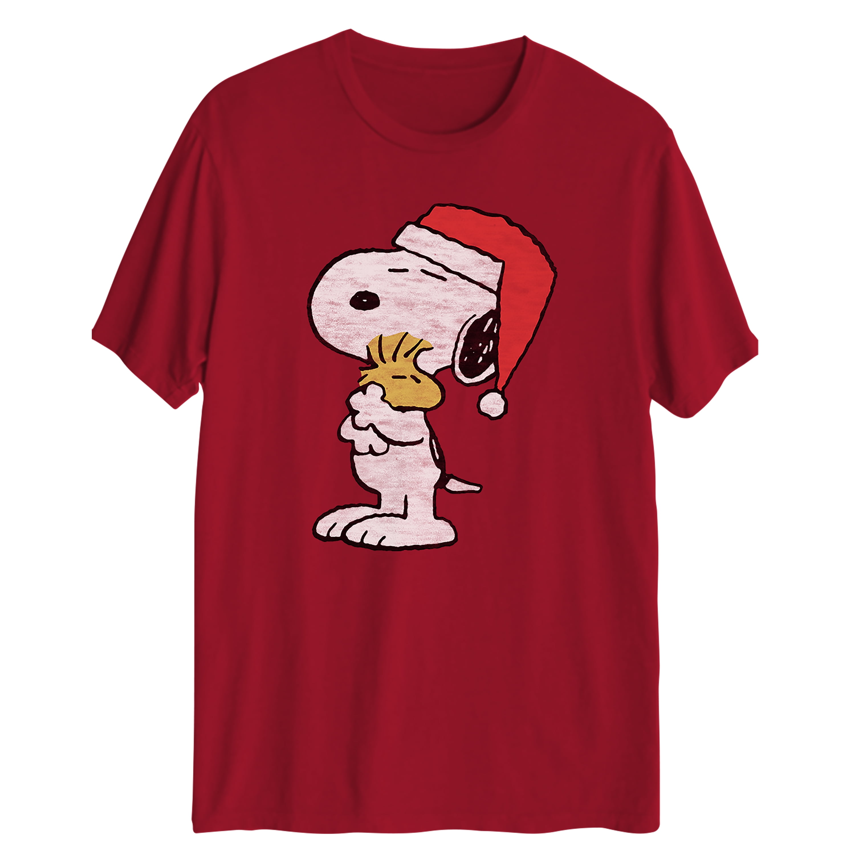 Peanuts Snoopy Holiday Hug Mens and Womens Short Sleeve T-Shirt (True ...