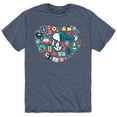 thumbnail image 1 of Peanuts - Snoopy Holiday Icons Heart - Men's Short Sleeve Graphic T-Shirt, 1 of 6