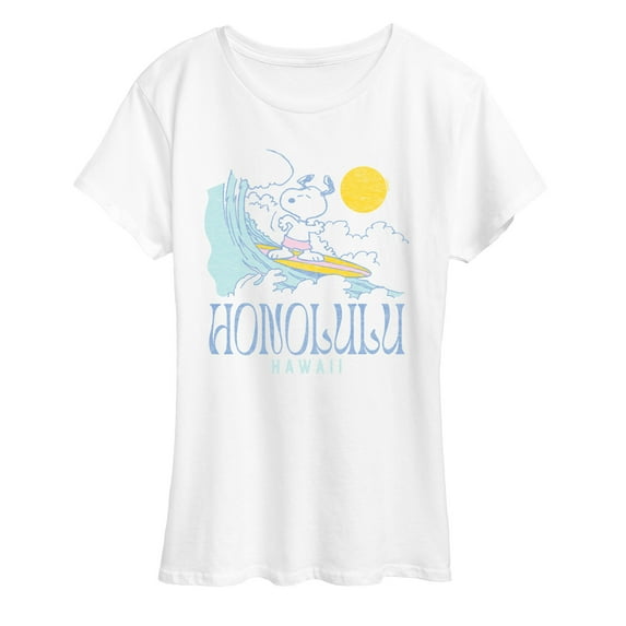 Peanuts - Snoopy Honolulu Hawaii - Women's Short Sleeve Graphic T-Shirt