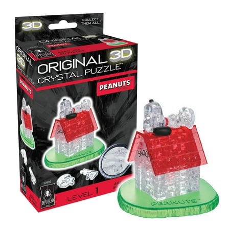 Peanuts Snoopy House Original 3D Crystal Puzzle by BePuzzled Ages 12 and Up