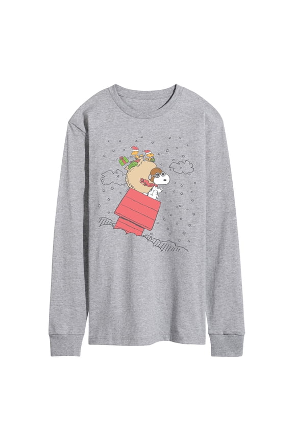 - Snoopy House Sled - Men's Short Sleeve Graphic T-Shirt