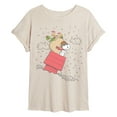 thumbnail image 1 of Peanuts - Snoopy House Sled Oversized - Womens Oversized Graphic T-Shirt, 1 of 5