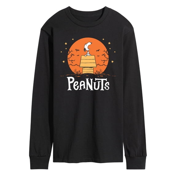 Peanuts - Snoopy Howling - Men's Long Sleeve Graphic T-Shirt