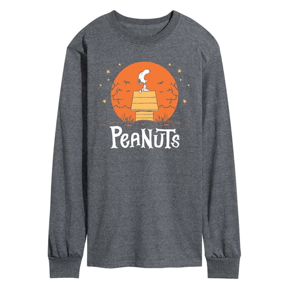 Peanuts - Snoopy Howling - Men's Long Sleeve Graphic T-Shirt