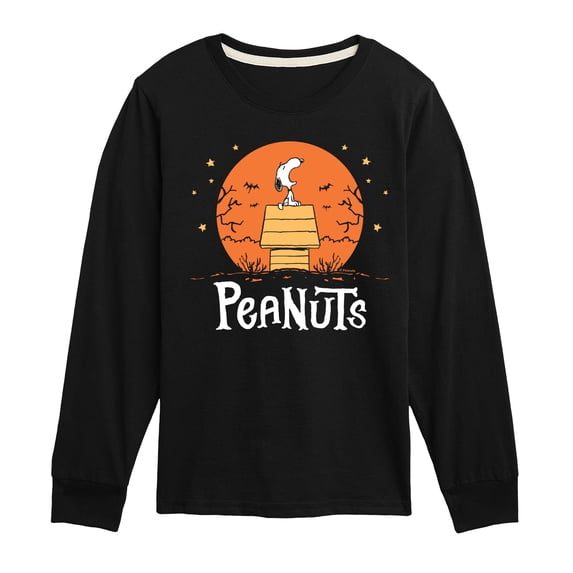 Peanuts - Snoopy Howling Boys' Long Sleeve Graphic T-Shirt