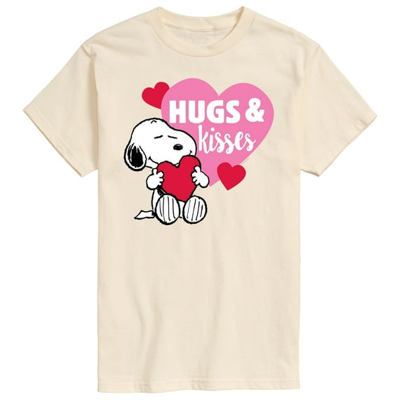 Peanuts - Snoopy Hugs And Kisses - Men's Short Sleeve Graphic T-Shirt