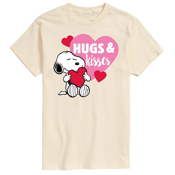 Peanuts - Snoopy Hugs And Kisses - Men's Short Sleeve Graphic T-Shirt