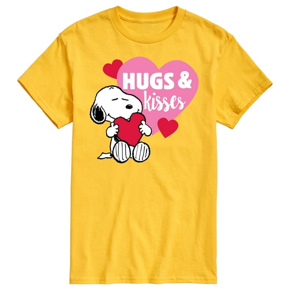 Peanuts - Snoopy Hugs And Kisses - Men's Short Sleeve Graphic T-Shirt