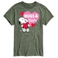 thumbnail image 1 of Peanuts - Snoopy Hugs And Kisses - Men's Short Sleeve Graphic T-Shirt, 1 of 6