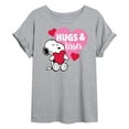 thumbnail image 1 of Peanuts - Snoopy Hugs And Kisses - Women's Oversized T-Shirt, 1 of 6