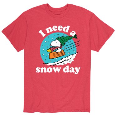 Peanuts - Snoopy I Need A Snow Day - Men's Short Sleeve Graphic T-Shirt