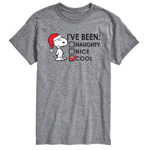 Peanuts - Snoopy I've Been Cool Check Box - Men's Short Sleeve Graphic T-Shirt