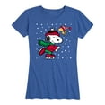 thumbnail image 1 of Peanuts - Snoopy Ice Skating - Women's Short Sleeve Graphic T-Shirt, 1 of 6
