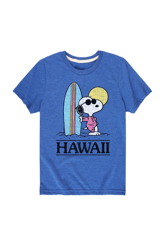 - Snoopy In Hawaii - Toddler And Youth Short Sleeve Graphic T-Shirt