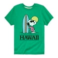 thumbnail image 1 of Peanuts - Snoopy In Hawaii - Toddler And Youth Short Sleeve Graphic T-Shirt, 1 of 6