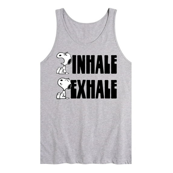 Peanuts - Snoopy Inhale Exhale - Men's Jersey Tank Top