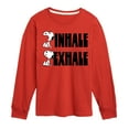 thumbnail image 1 of Peanuts - Snoopy Inhale Exhale - Toddler & Youth Long Sleeve Graphic T-Shirt, 1 of 6