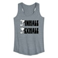 thumbnail image 1 of Peanuts - Snoopy Inhale Exhale - Women's Racerback Tank Top, 1 of 6