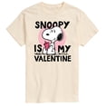 thumbnail image 1 of Peanuts - Snoopy Is My Valentine - Men's Short Sleeve Graphic T-Shirt, 1 of 5