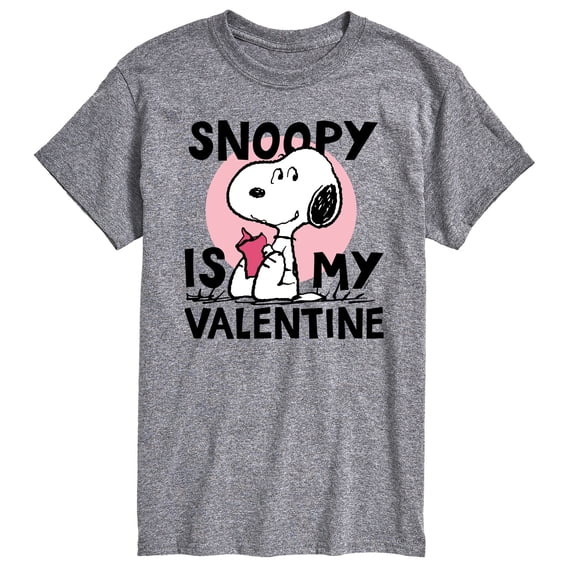 Peanuts - Snoopy Is My Valentine - Men's Short Sleeve Graphic T-Shirt